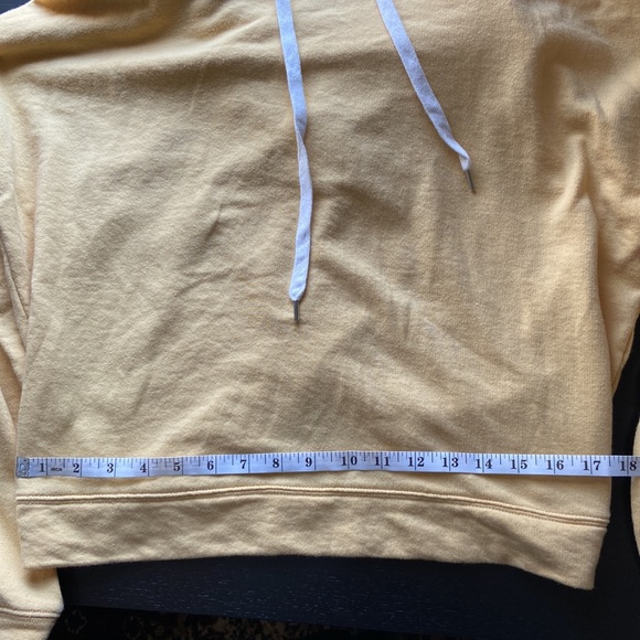Forever 21 Yellow Hooded Sweatshirt - Picture 4 of 5